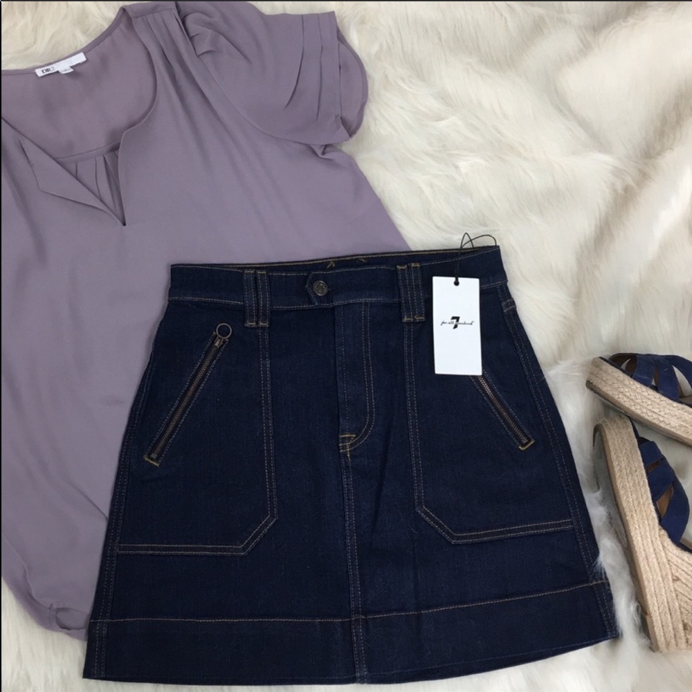 7 For All Mankind Jean Skirt